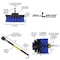 Drill Brush Power Scrubber By Useful Products 5 in W 5 in L Brush, Blue B-S-4O-5X-QC-DB - alternate 3
